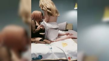 新人学妹爆乳 18岁姐妹【苏苏苏苏苏】2女服侍1男 双飞内射~吊带淫娃双倍快乐！