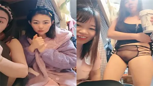 学生宿舍双人主播の深夜诱惑 清纯闺蜜湿身play在线赚生活费